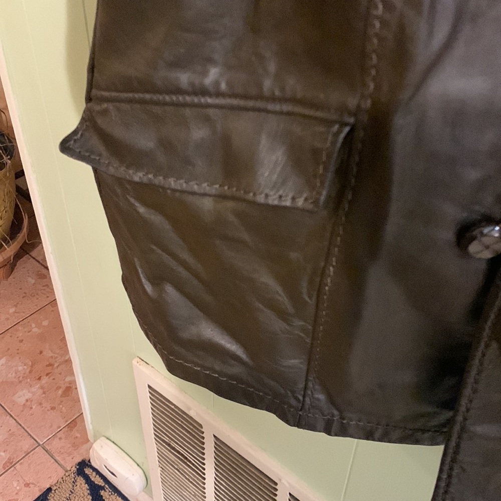 Vintage Men's Patchwork Leather Jacket - image 4